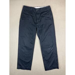 Buck Mason Pants Mens 32 Black Twill Officer Pant Casual Workwear Adult
